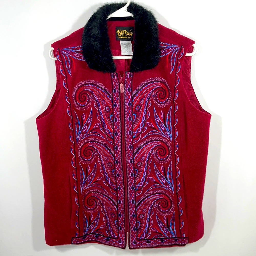 Bob Mackie Wearable Art Vest - image 1